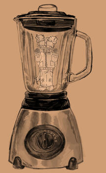 Da silly but in a blender this time